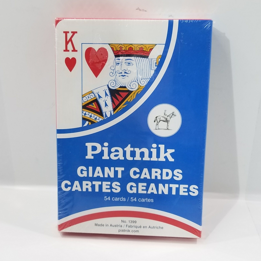 PIATNIK GIANT 54 PLAYING CARDS 7"X4.5" BRAND NEW SEALED
